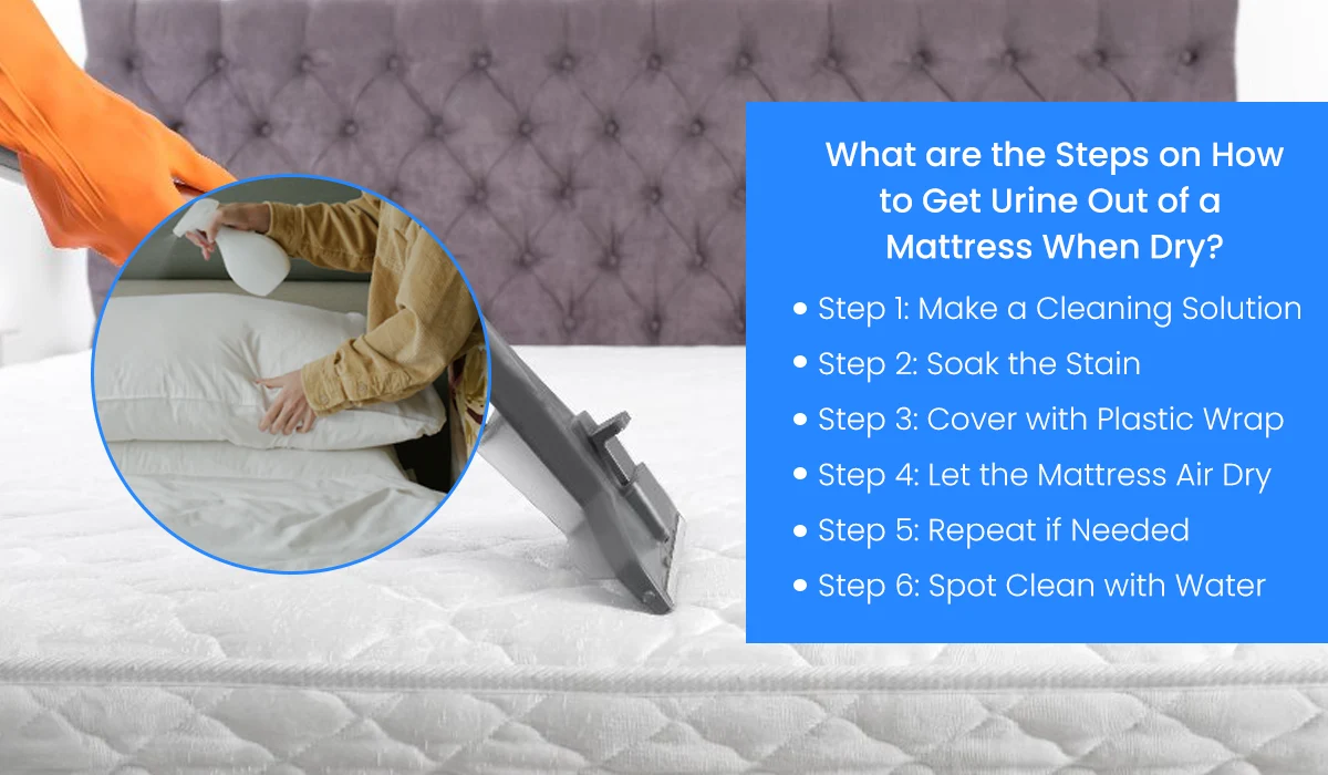 What are the Steps on How to Get Urine Out of a Mattress When Dry?