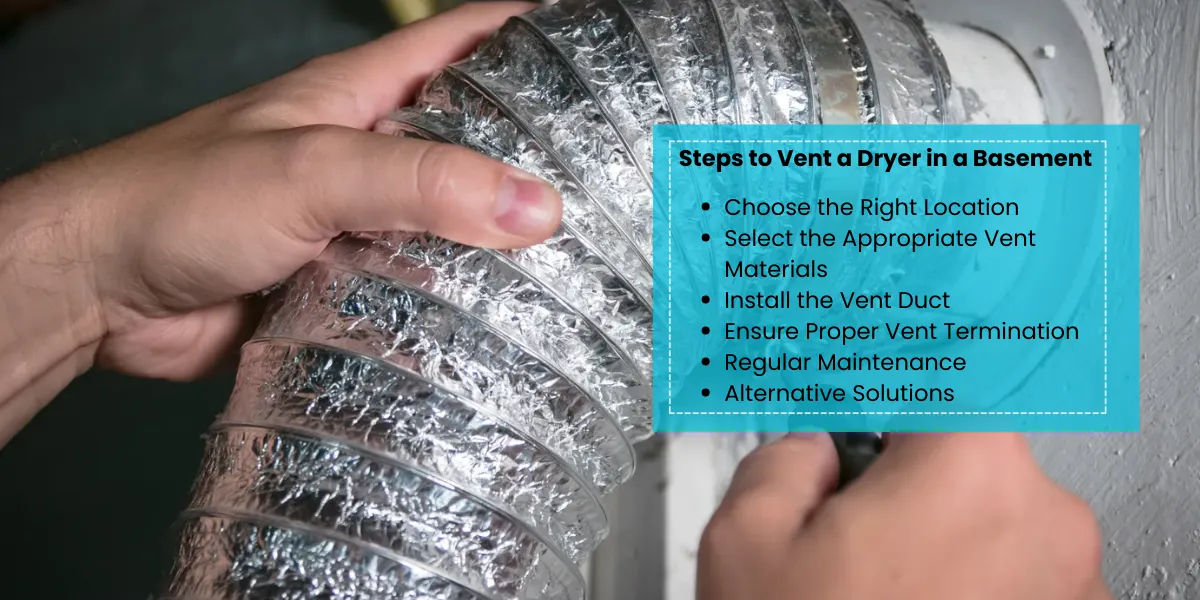 Steps to Vent a Dryer in a Basement