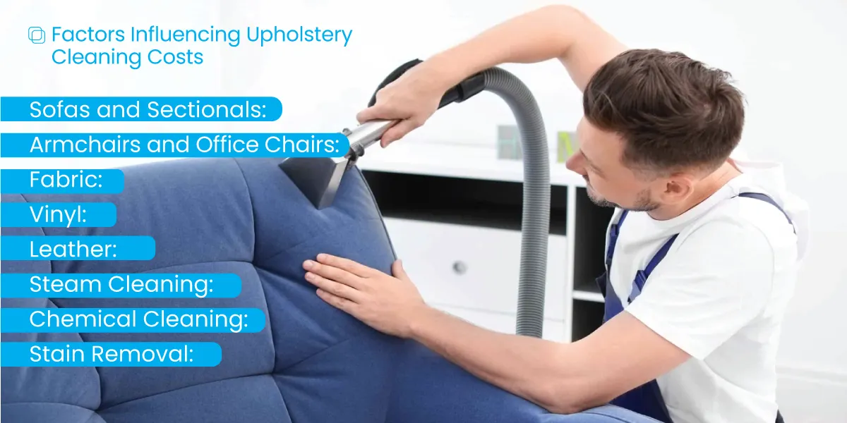 Factors Influencing Upholstery Cleaning Costs