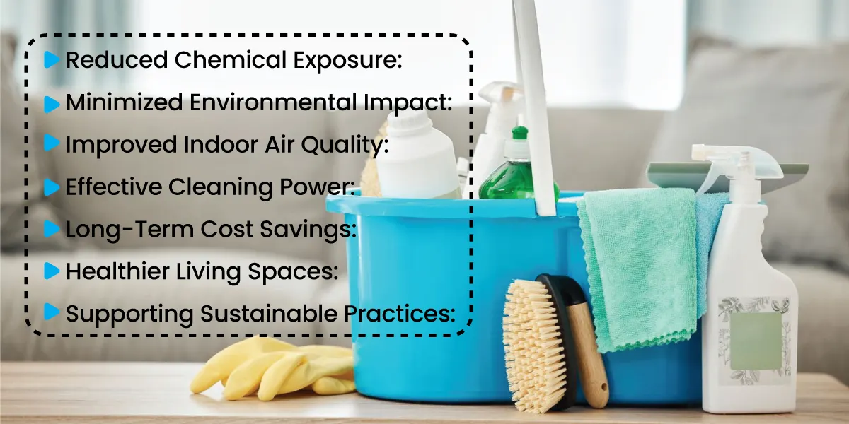 What are the benefits of using eco-friendly cleaning products for upholstery?