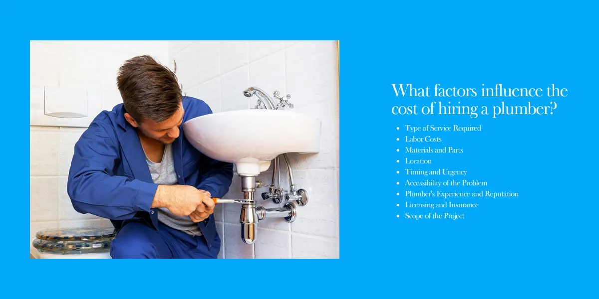 highlighting factors that influence plumbing costs