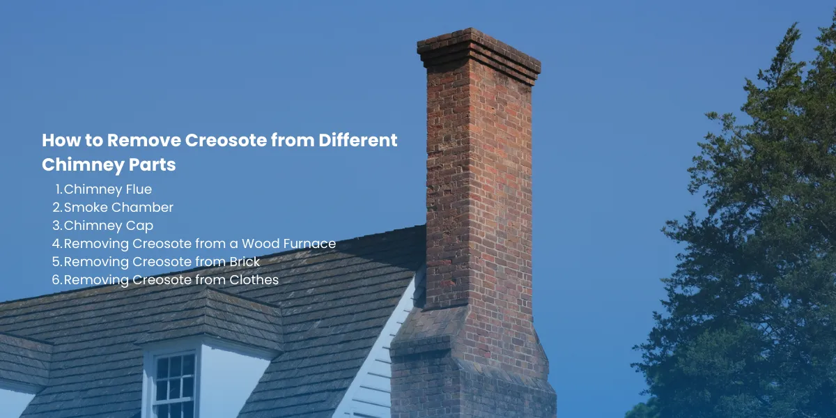 How to Remove Creosote from Different Chimney Parts